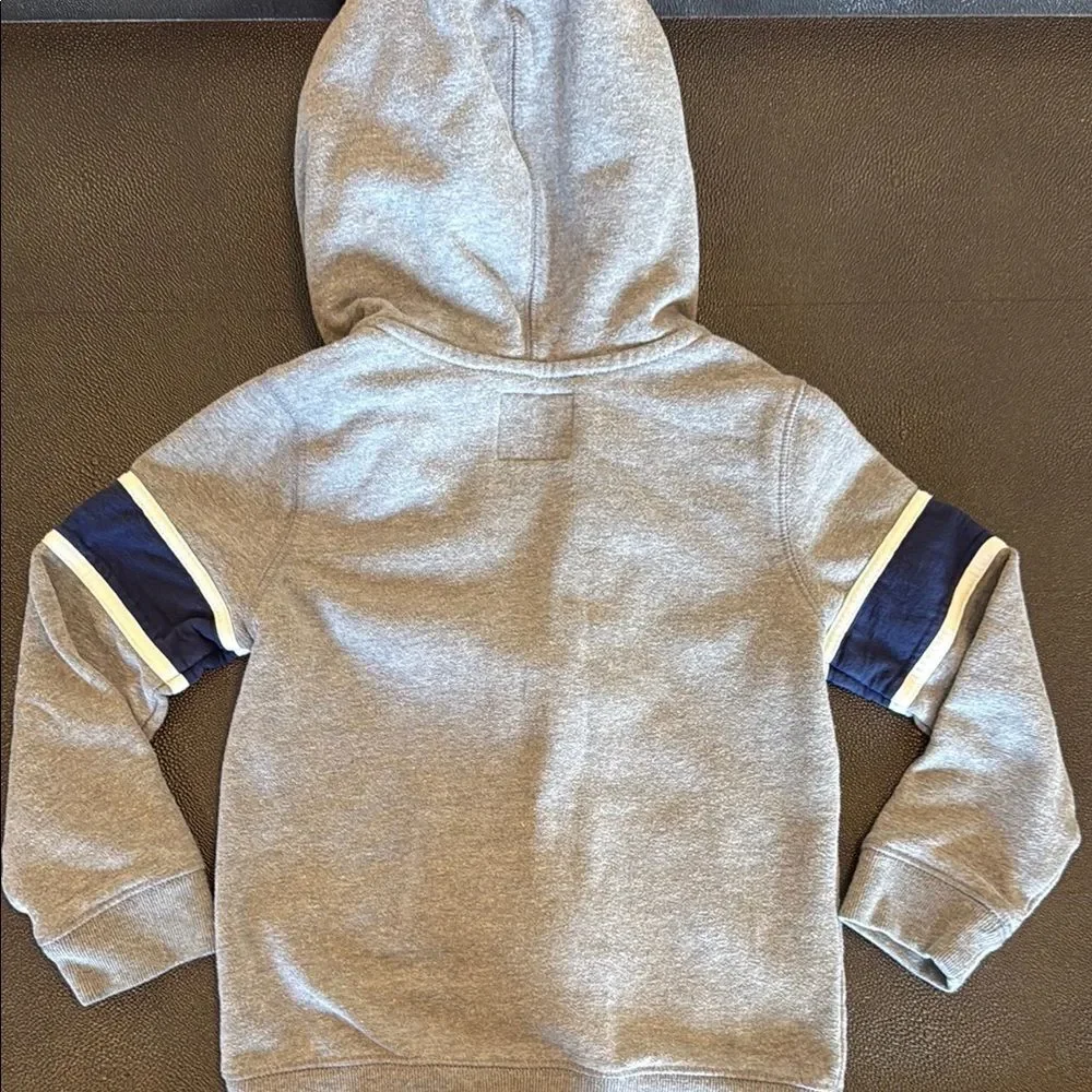 OshKosh B'gosh Full Zip Gray and Blue Sweatshirts & Hoodies size 7